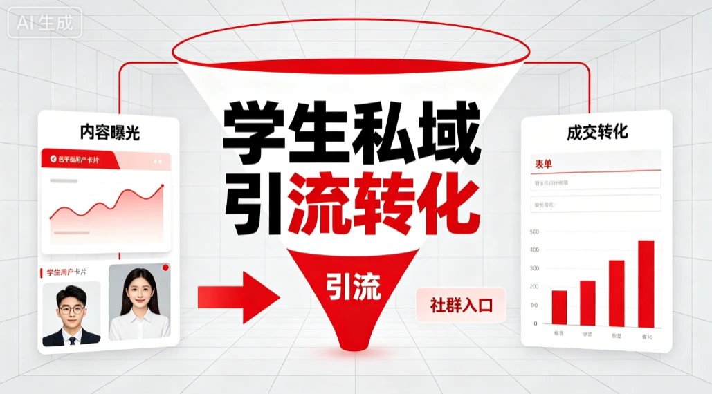 学生私域引流转化，吸引关注、加入社群、建立信任、完成转化-归山创客