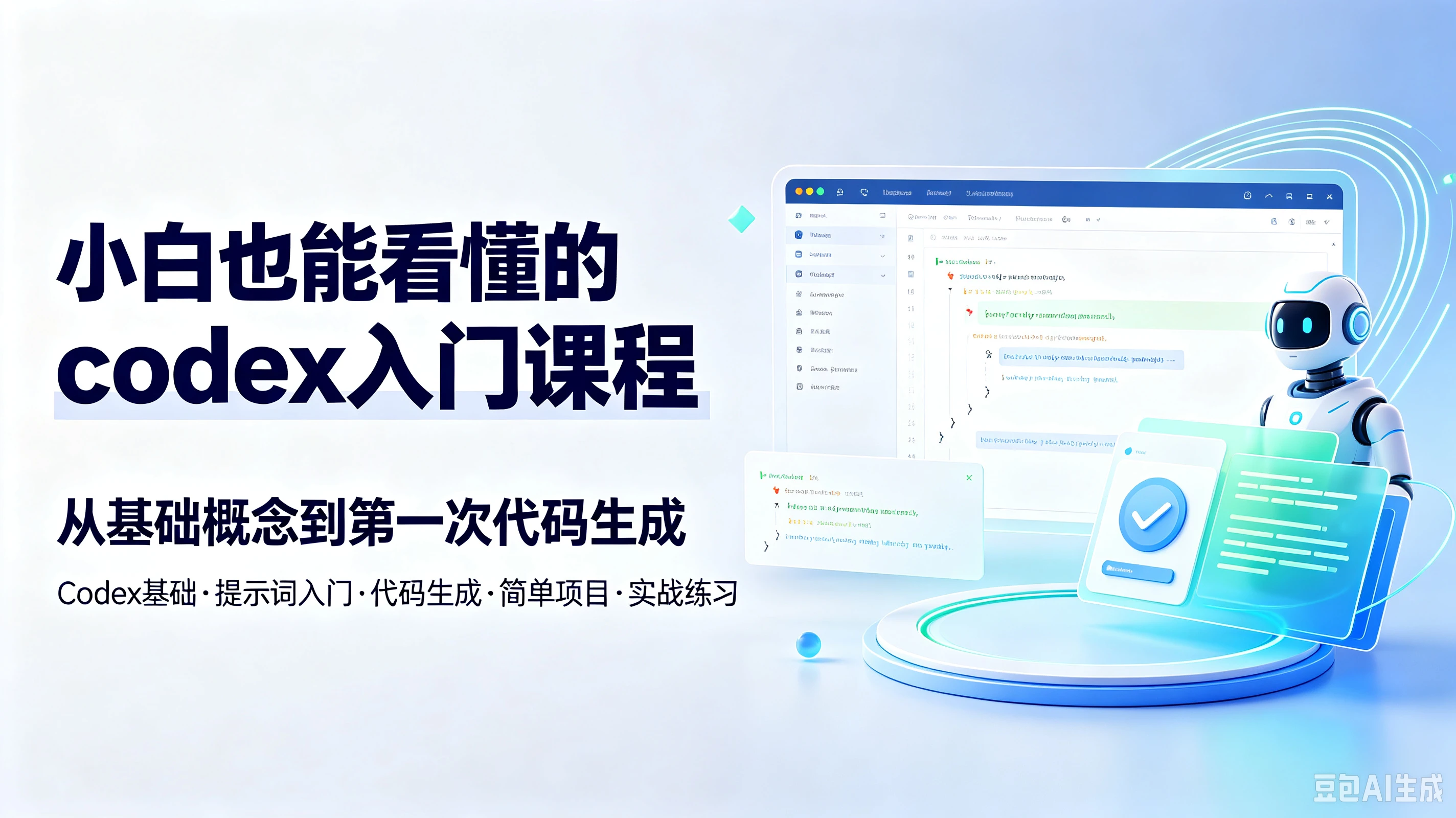 【精】小白也能看懂的codex入门课程，从基础概念到第一次代码生成-归山创客