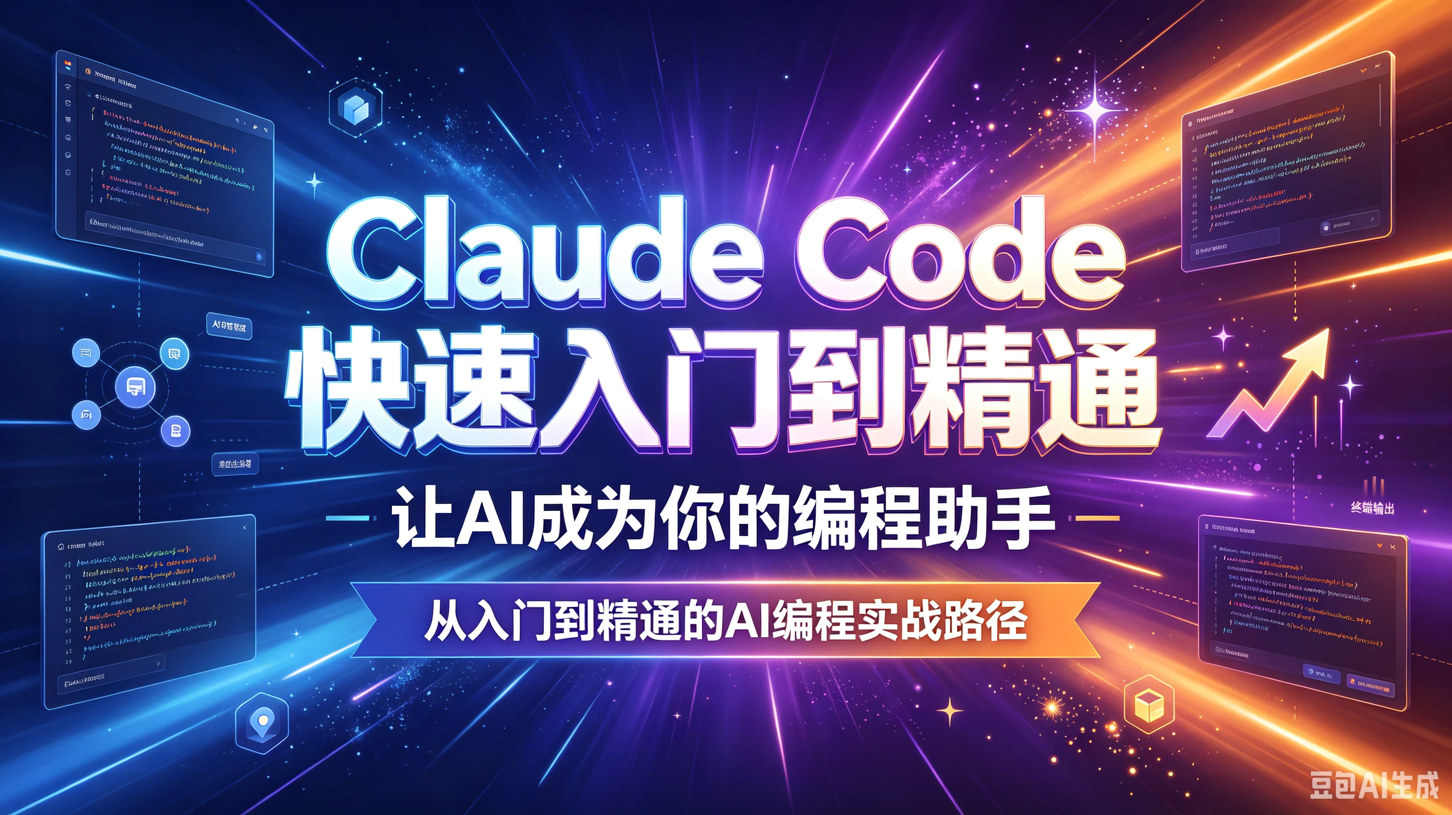 【精】Claude Code快速入门到精通，让AI成为你的编程助手，从入门到精通的AI编程实战路径-归山创客