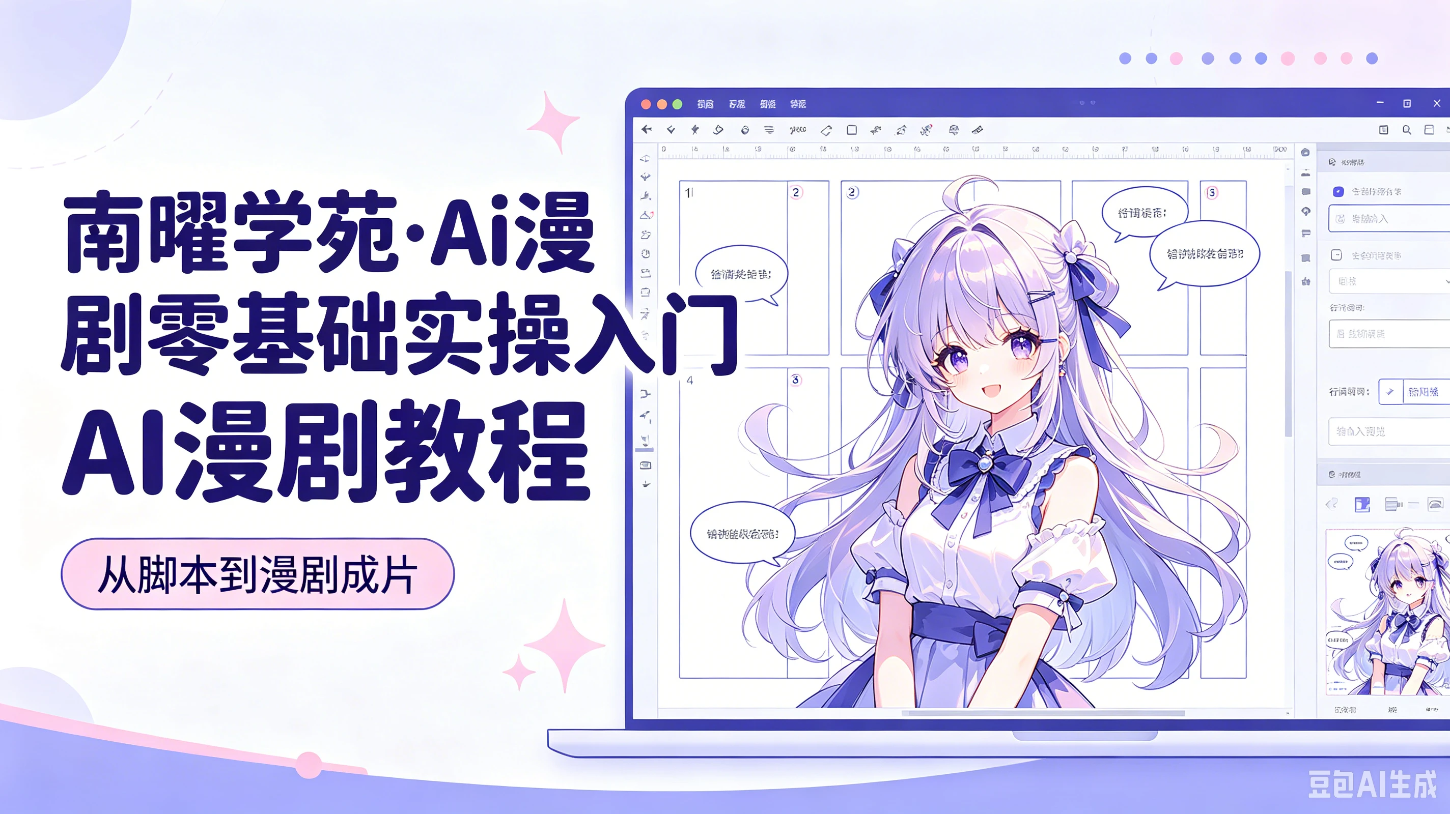 【精】南曜学苑·Ai漫剧零基础实操入门-ai漫剧教程，从脚本到漫剧成片-归山创客