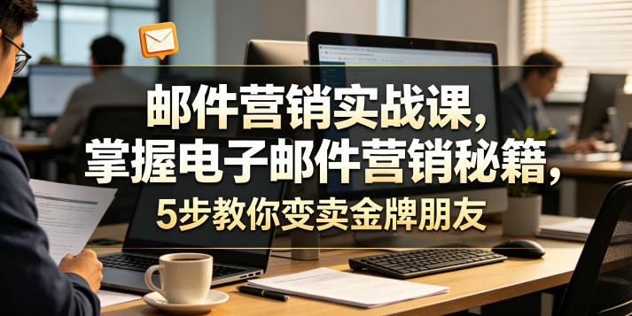 邮件营销实战课，掌握电子邮件营销秘籍，5步教你变卖金牌朋友【原创双语字幕】-归山创客