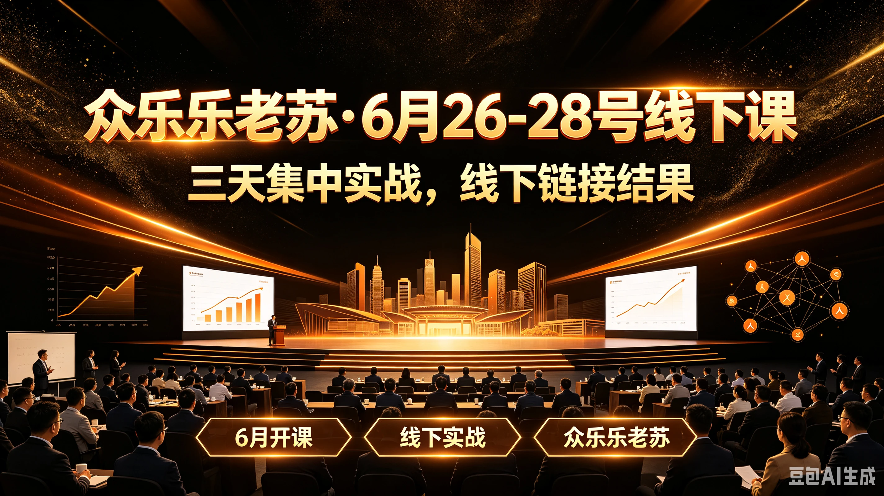 【精】众乐乐老苏·6月26-28号线下课三天集中实战，线下链接结果，6月开课、线下实战、众乐乐老苏-归山创客