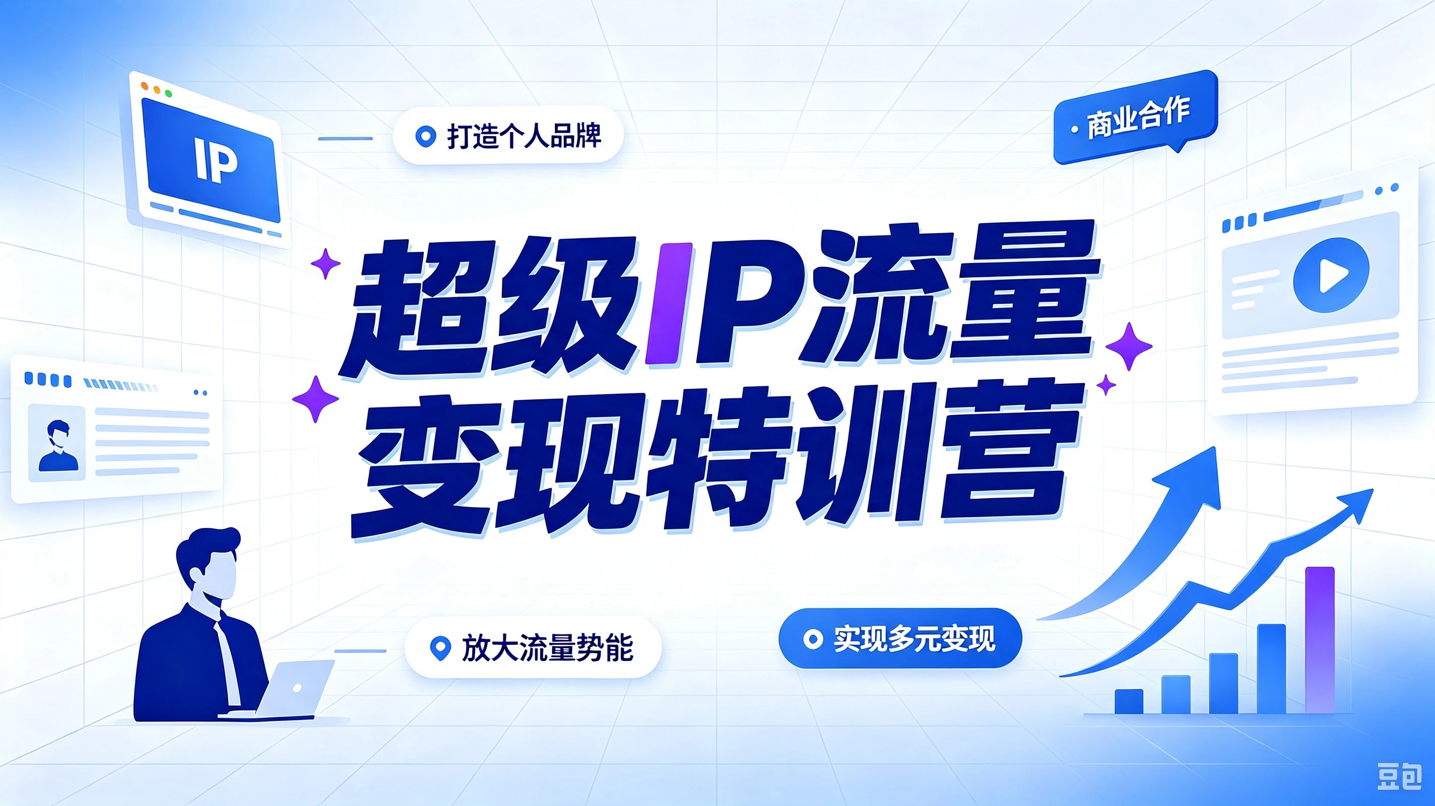 【精】超级IP流量变现特训营，解锁流量增长玩法，打造长效盈利超级IP-归山创客