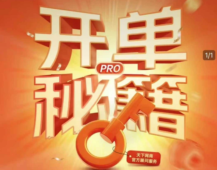 【精】天下网商-开单秘籍PRO淘天实战陪跑计划(2026年6月价值3980元)-归山创客