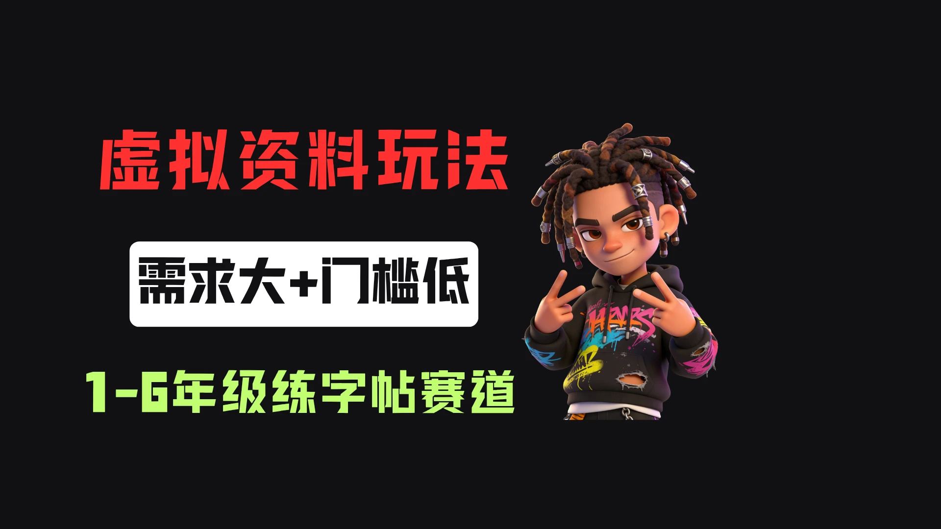 小红书卖1-6年级练字帖(电子版),客单价3.8,400天卖了1.6w单!-归山创客