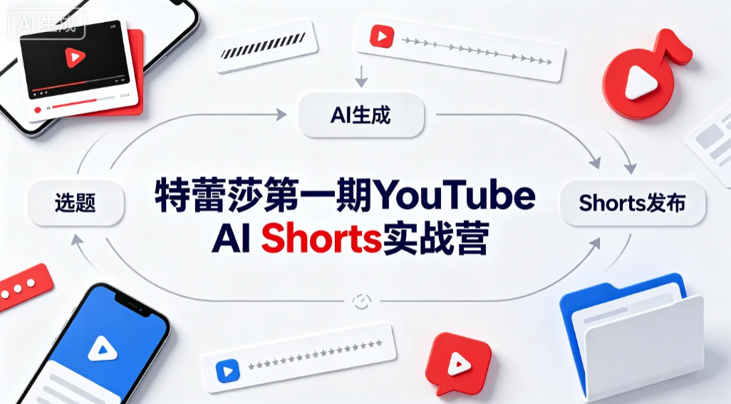【精】特蕾莎第一期YouTube AI Shorts实战营-归山创客