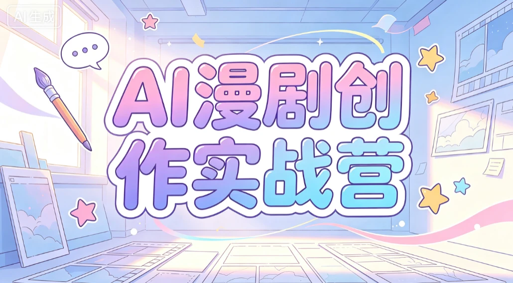 【精】AI漫剧创作实战营，剧本写了没人看？分镜画了不会动？这套课教你打通漫剧制作全链路，直接产出可传播成品-归山创客