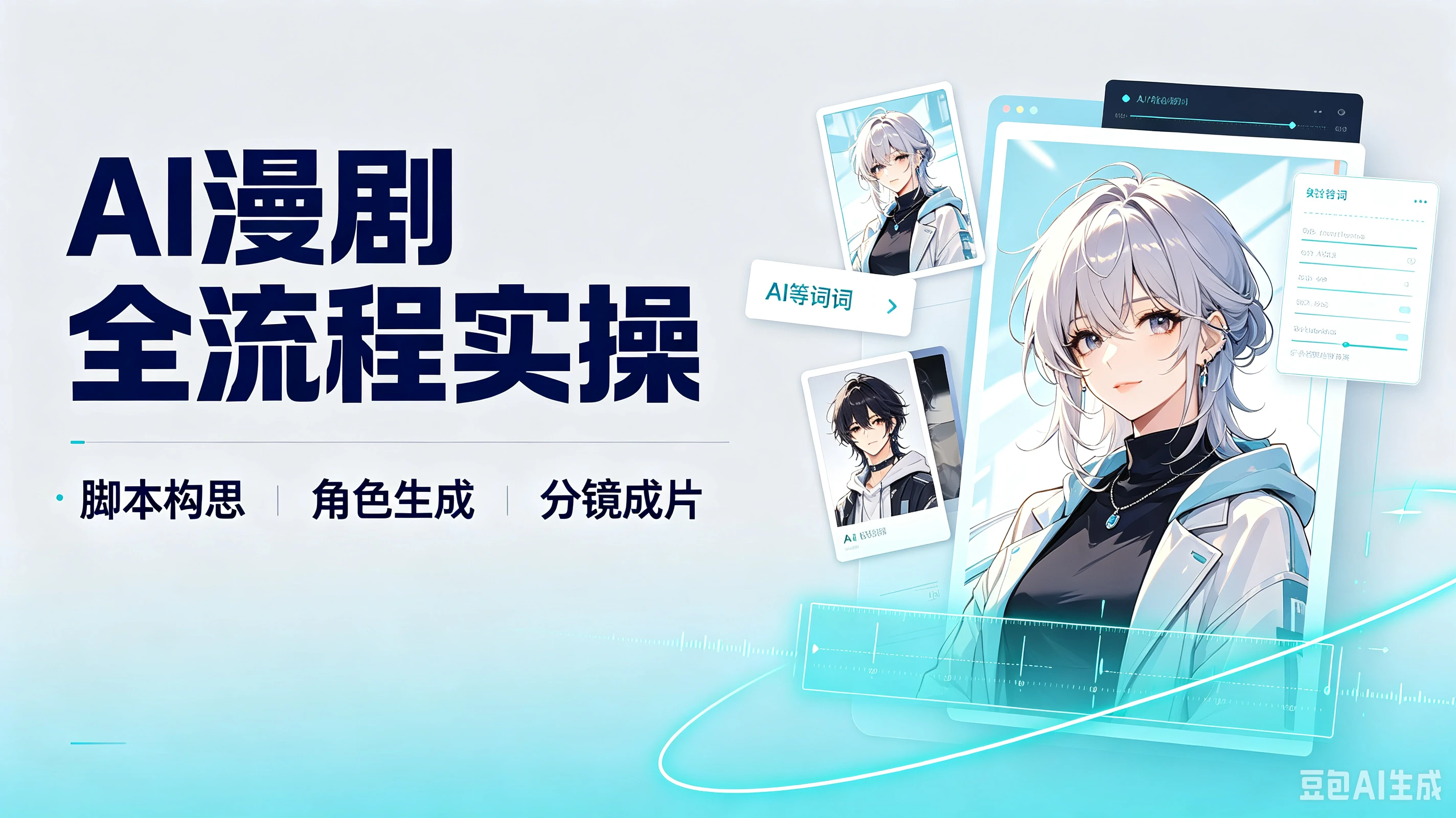 【精】AI漫剧全流程实操，脚本构思、角色生成、分镜成片-归山创客