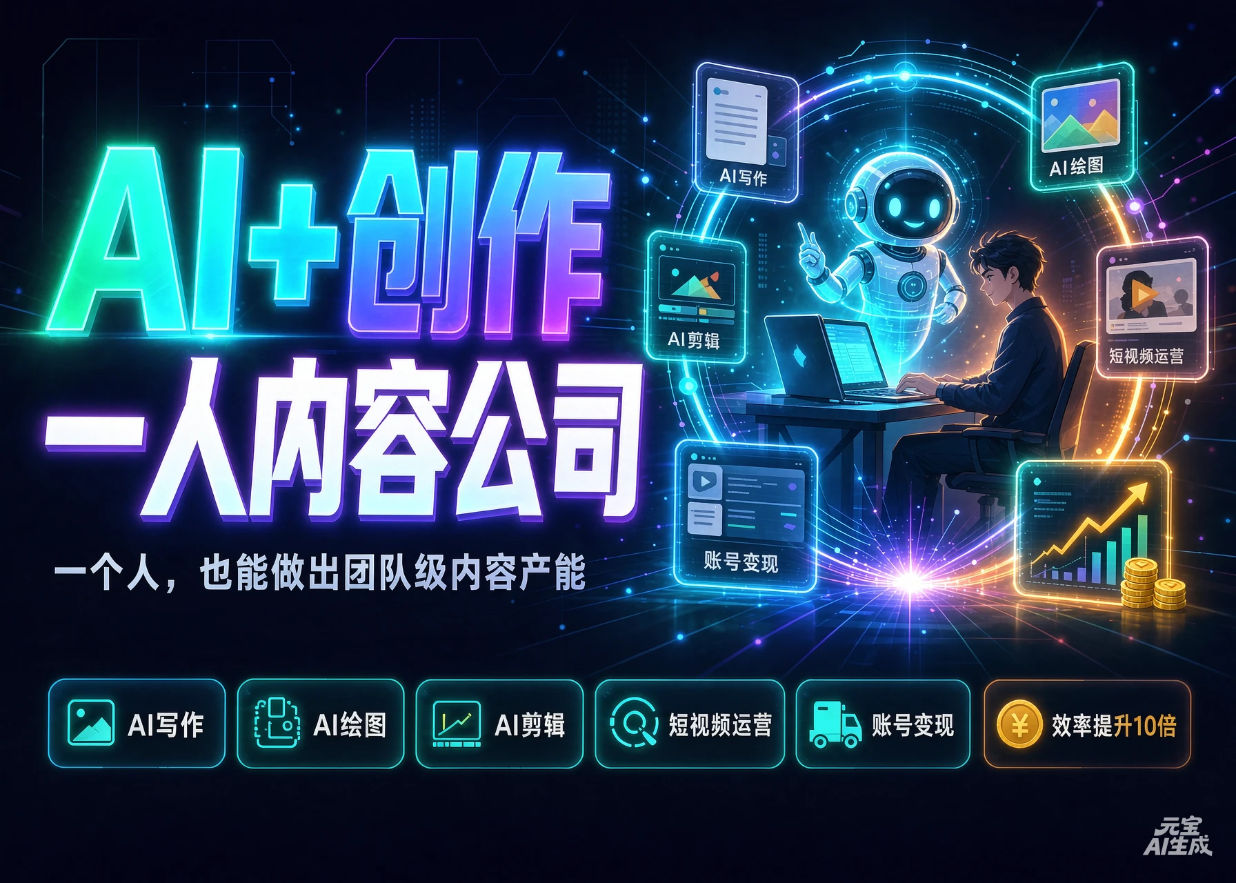 【精】AI创作一人内容公司30天实战训练营，让Codex Agent自动参与内容创作持续做出更像你、更有竞争力的内容-归山创客