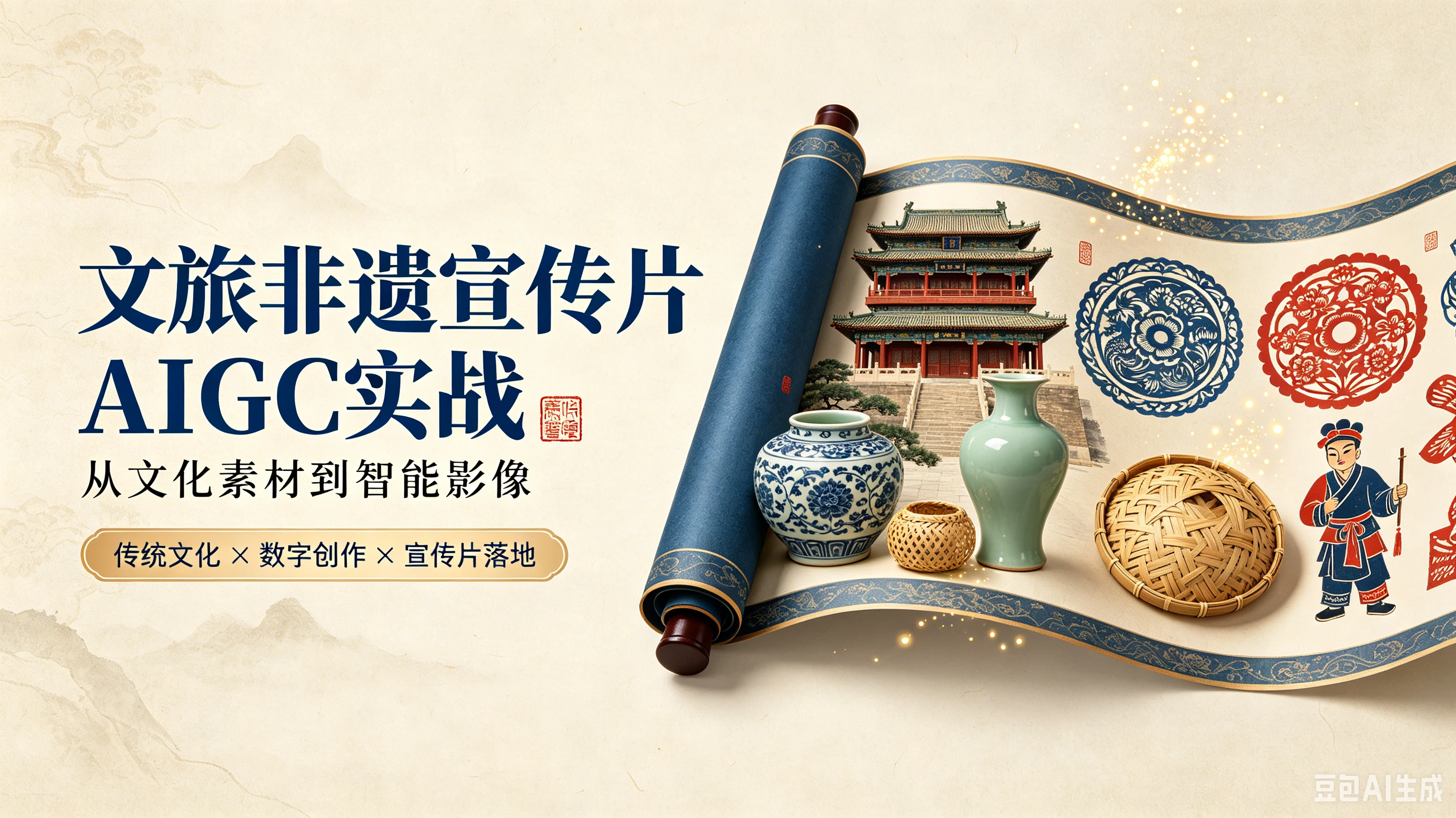 【精】文旅非遗宣传片AIGC实战：一人导演组从文化素材到智能影像，GPT Image2+Seedance2.0全流程-归山创客