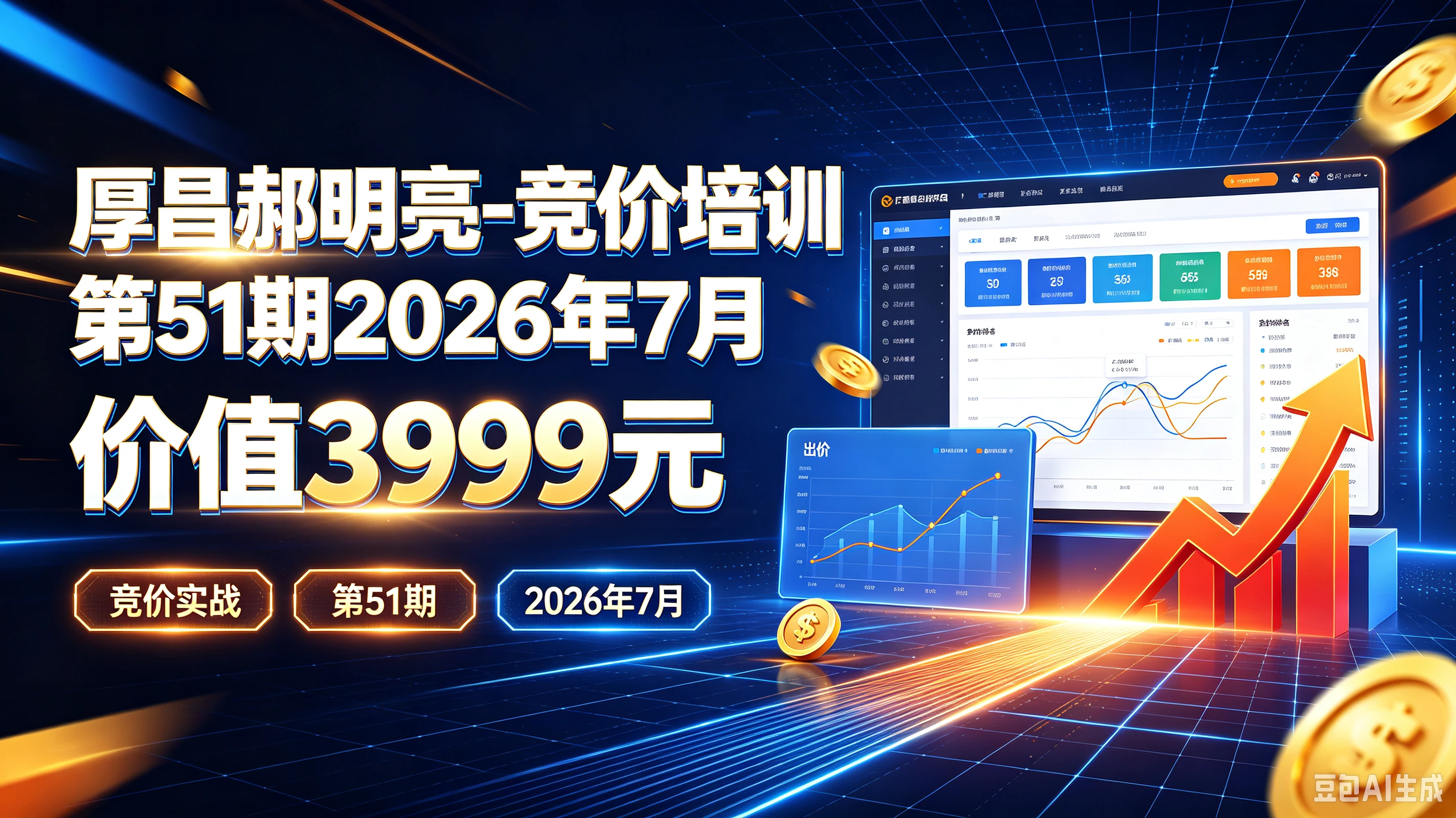 【精】厚昌郝明亮-竞价培训第51期2026年7月价值3999元，竞价实战、第51期、2026年7月-归山创客