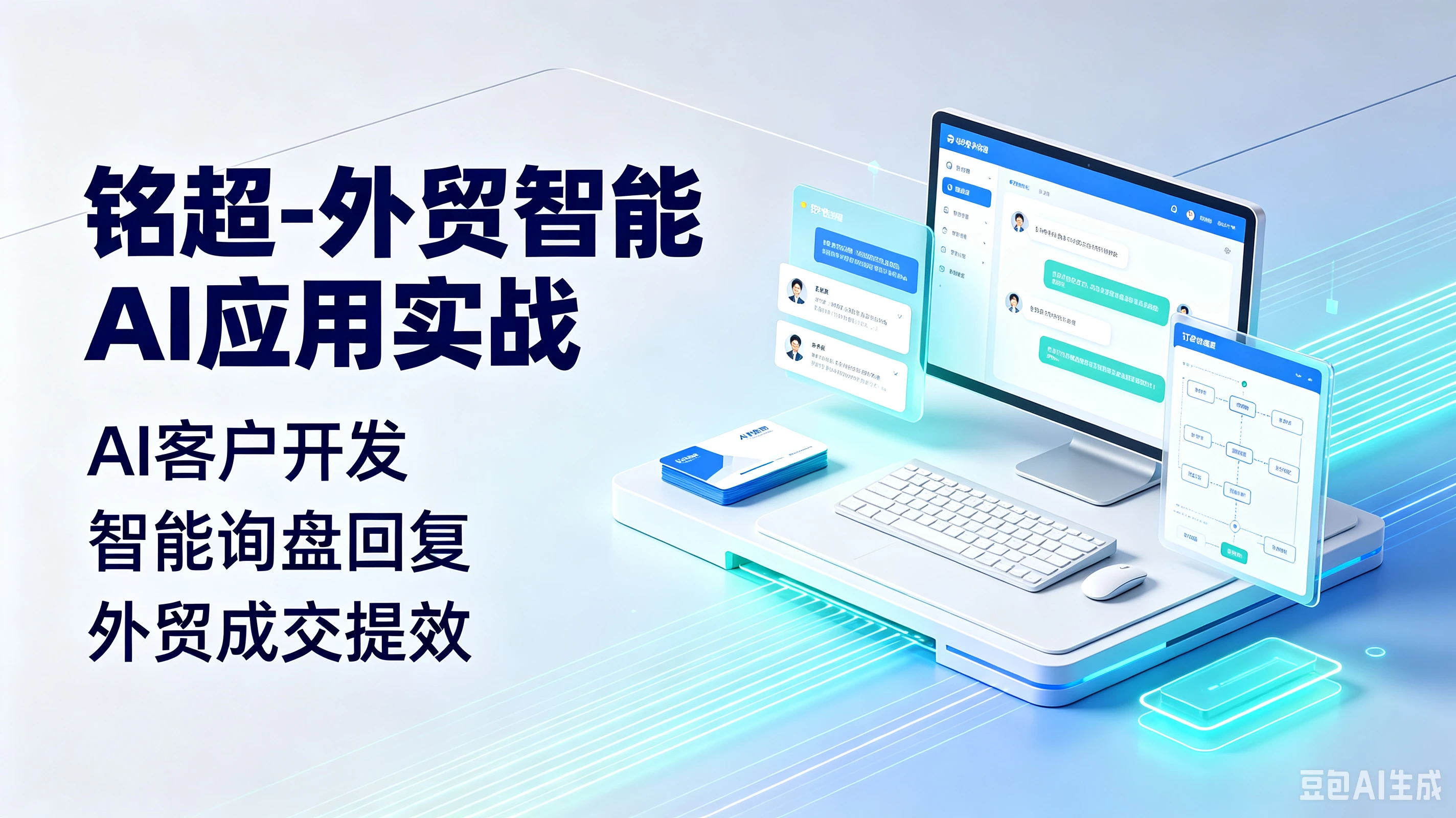 【精】铭超-外贸智能AI应用实战，AI客户开发、智能询盘回复、外贸成交提效-归山创客