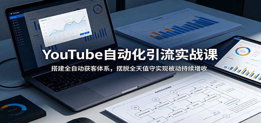 YouTube自动化引流实战课：搭建全自动获客体系，摆脱全天值守实现被动持续增收-归山创客