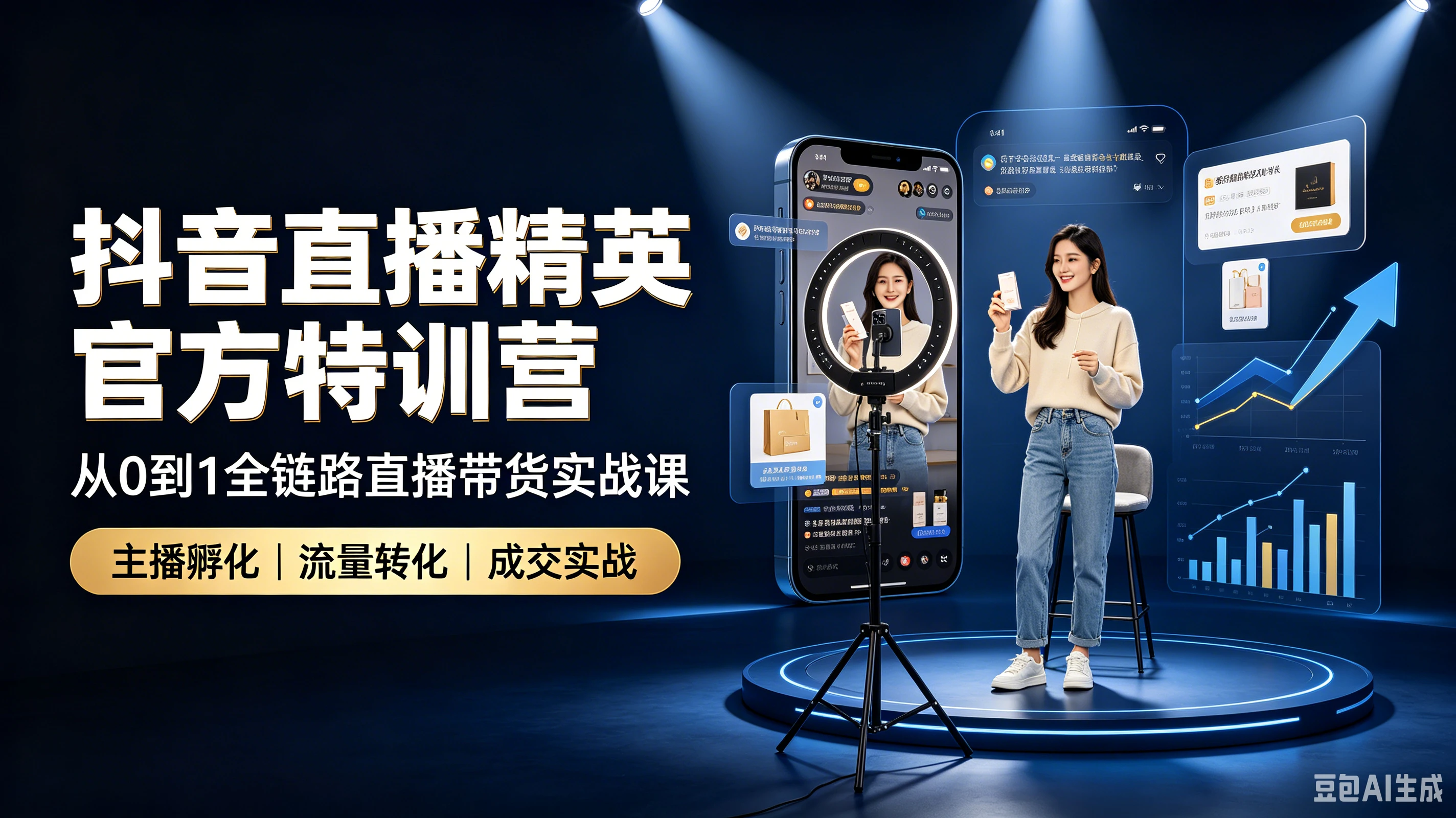 【精】爵优抖音直播精英官方特训营｜从0到1全链路直播带货实战课-归山创客