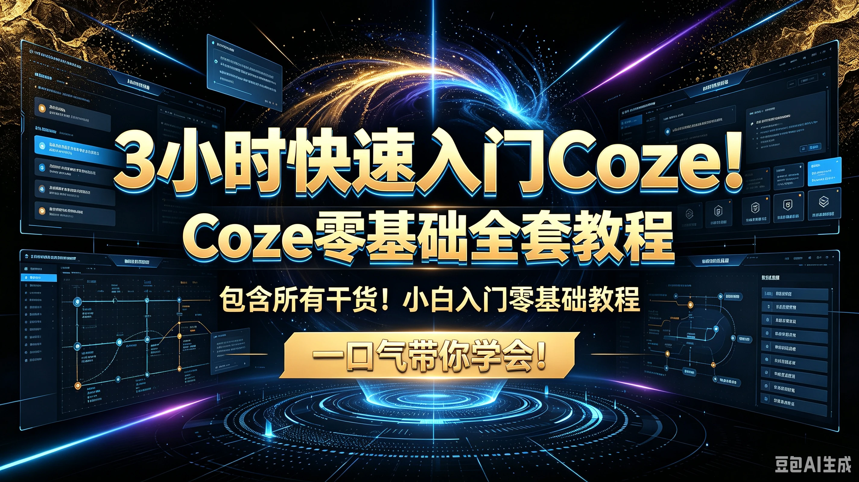 【精】3小时快速入门Coze！Coze零基础全套教程包含所有干货！小白入门零基础教程一口气带你学会！-归山创客