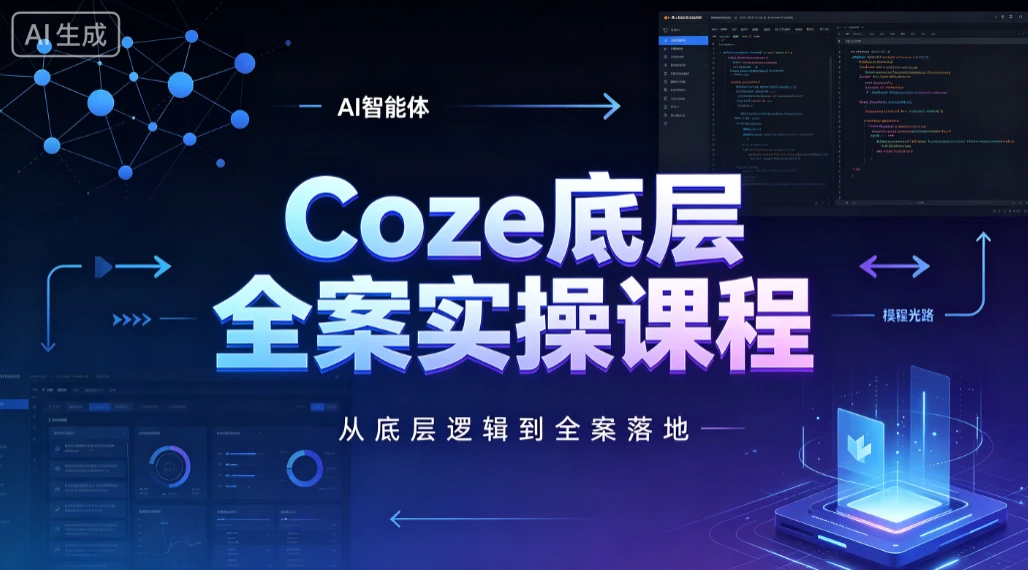 【精】华仔coze扣子底层全案实操课程，从底层逻辑到全案落地-归山创客