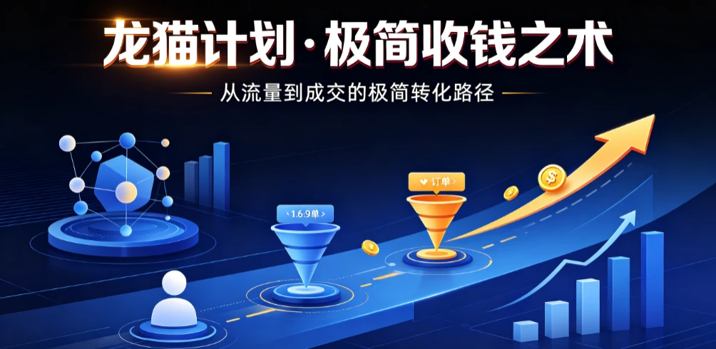 【精】龙猫计划·极简收钱之术，从流量到成交的极简转化路径（价值3980元）-归山创客