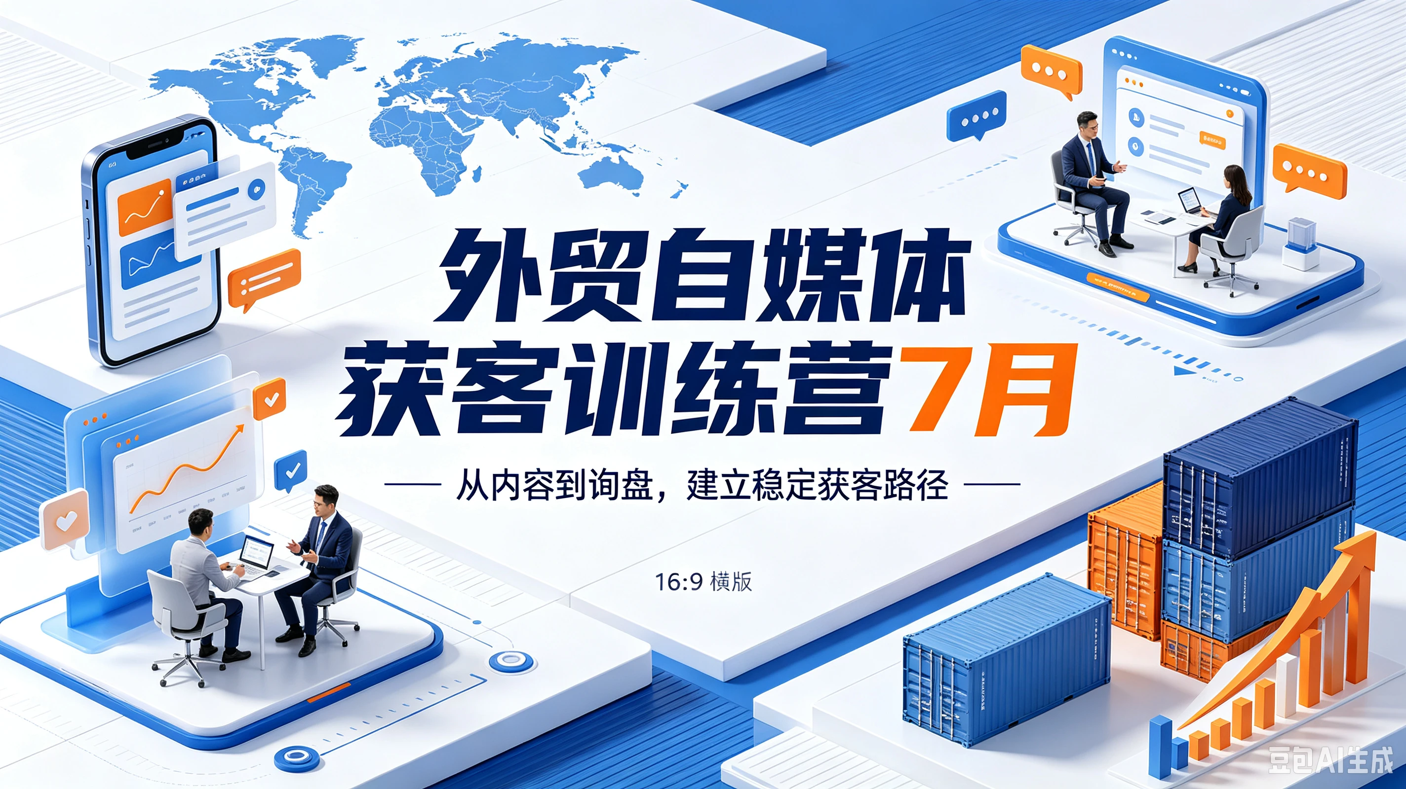 【精】外贸自媒体获客训练营7月，从内容到询盘，建立稳定获客路径-归山创客